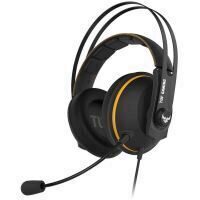 Casti gaming ASUS TUF H7 negre cu galben			