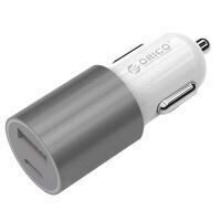 Incarcator Auto Orico UCF-2U USB Type C argintiu