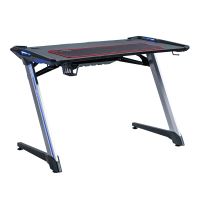 Birou gaming Inaza Carbon negru cu rosu iluminare RGB