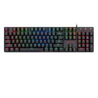 Tastatura gaming mecanica Redragon Shrapnel neagra iluminare RGB switch-uri rosii			