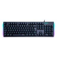 Tastatura gaming mecanica T-Dagger Bermuda neagra iluminare Ice-Blue switch-uri albastre
