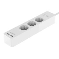 Prelungitor Orico GPC-3A2U cu 2 port-uri USB alb