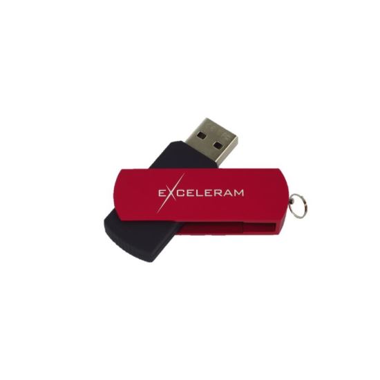 Memorie USB Exceleram USB 2.0 32GB P2 rosu cu negru