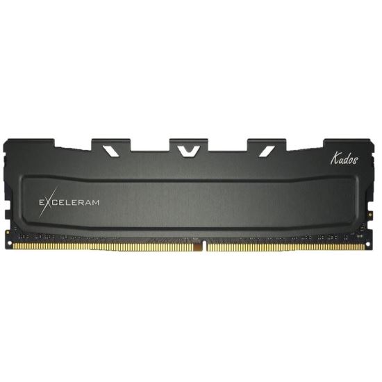 Memorie DIMM DDR4 Exceleram 8GB 3200Mhz (1x 8GB) Black Kudos cu radiator negru