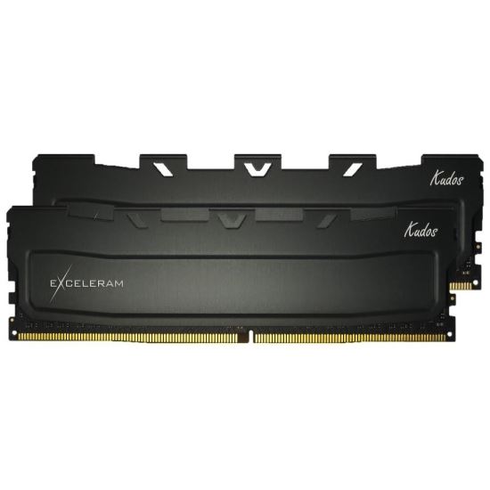 Memorie DIMM DDR4 Exceleram 16GB 3200Mhz (2x 8GB) Black Kudos cu radiator negru