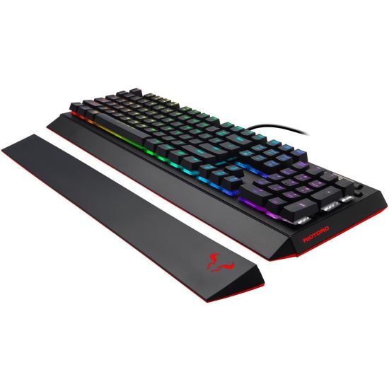Tastatura gaming mecanica Riotoro Ghostwriter Prism Cherry MX Black neagra iluminare RGB