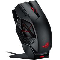 Mouse gaming wireless si cu fir ASUS ROG Spatha negru
