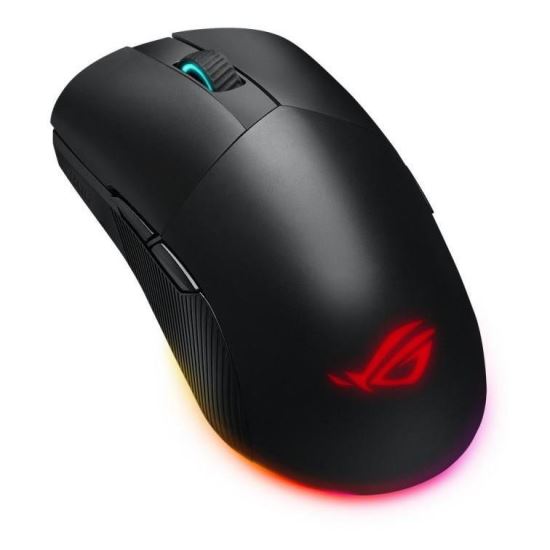 Mouse gaming wireless bluetooth si cu fir ASUS ROG Pugio II negru