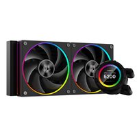 Cooler procesor cu lichid cu display ID-Cooling SL240 negru iluminare aRGB