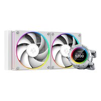 Cooler procesor cu lichid cu display ID-Cooling SL240 alb iluminare aRGB