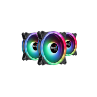 Set 3 ventilatoare Aerocool Duo 12 Pro 120mm iluminare aRGB