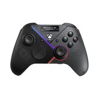 Gamepad ASUS ROG Raikiri Pro negru cu gri iluminare RGB si display
