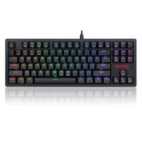 Tastatura gaming Bluetooth cu fir si wireless Redragon Karma neagra iluminare RGB switch-uri albastre