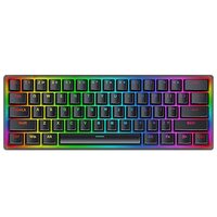 Tastatura gaming mecanica Redragon Akali neagra iluminare RGB switch-uri rosii