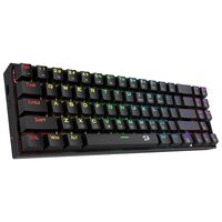 Tastatura gaming wireless si cu fir Redragon Deimos neagra iluminare RGB switch-uri albastre