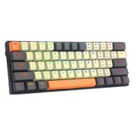 Tastatura gaming mecanica Bluetooth cu fir si wireless Redragon Caraxes Pro neagra iluminare RGB switch-uri rosii