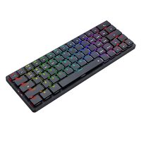 Tastatura gaming mecanica Bluetooth cu fir si wireless Redragon Elise Pro RGB neagra iluminare RGB