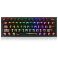 Tastatura gaming mecanica Redragon Fizz transparenta iluminare RGB switch-uri transparente