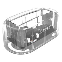 Docking station HDD Orico 6139U3 USB 3.1 Gen2 2.5/3.5” transparent