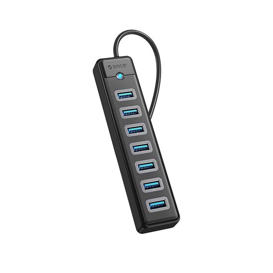 HUB USB Orico PW7U-U3 7port-uri USB 3.0 15cm negru