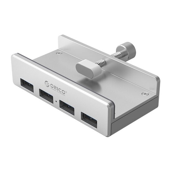 HUB USB Orico USB3.0 MH4PU-P cu prindere pentru birou