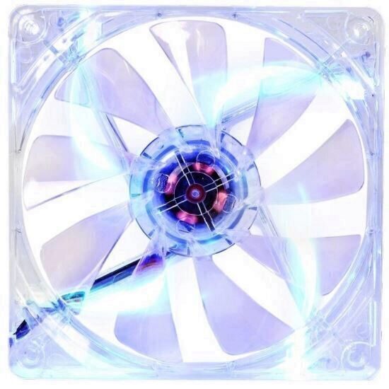 Ventilator Thermaltake Pure S 12 LED 120mm transparent cu iluminare albastra