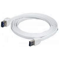 Cablu prelungitor Orico CYU3-10 USB 3.0 Type-A plat alb 1 m