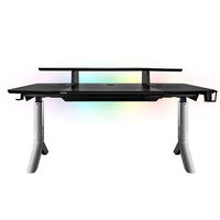 Birou gaming reglabil electric pe inaltime Thermaltake Argent P900 negru iluminare RGB