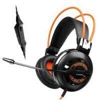Casti Somic G925 negre cu portocaliu