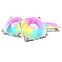 Set 3 ventilatoare Asus TUF Gaming TR120 aRGB 120mm albe