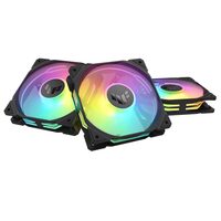 Set 3 ventilatoare Asus TUF Gaming TR120 aRGB 120mm negre