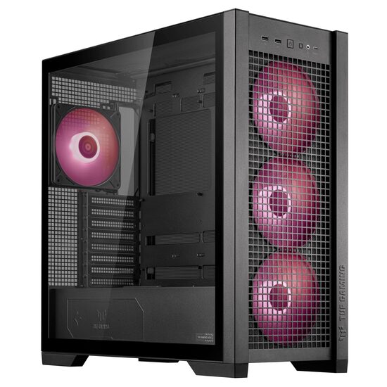 Carcasa Asus TUF Gaming GT302 aRGB Tempered Glass neagra
