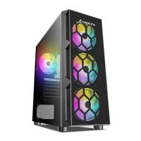 Carcasa Inaza Starfire Tempered Glass neagra