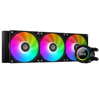 Cooler procesor cu lichid cu display ID-Cooling SL360 XE negru iluminare aRGB