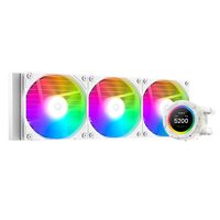 Cooler procesor cu lichid cu display ID-Cooling SL360 XE alb iluminare aRGB