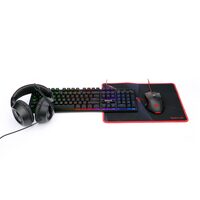 Kit gaming Redragon S137 Gaming Essentials 4 in 1 negru iluminare RGB
