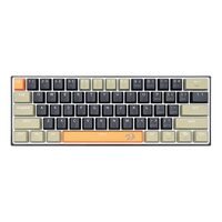 Tastatura gaming mecanica Redragon Lakshmi neagra cu portocaliu si gri iluminare alba