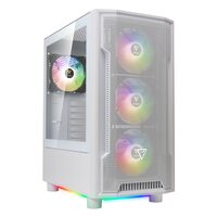 Carcasa Gamdias Athena M6 Lite alba iluminare aRGB