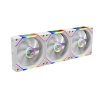 Set 3 ventilatoare Gamdias Aeolus P2 1203 120mm albe iluminare aRGB