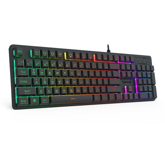 Tastatura gaming Redragon Netherbane neagra iluminare RGB