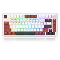 Tastatura gaming mecanica Redragon Stormhunter alba iluminare RGB