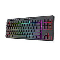 Tastatura gaming Bluetooth cu fir si wireless Redragon Shiva TKL Pro neagra iluminare RGB