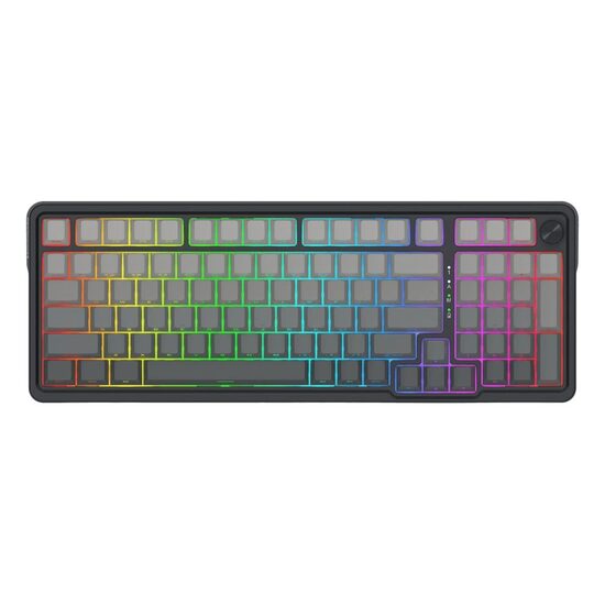 Tastatura gaming mecanica Bluetooth cu si fara fir Redragon Eisa Pro neagra gradient iluminare RGB