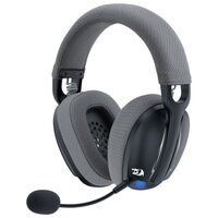 Casti gaming Bluetooth cu fir si wireless Redragon Skuld Pro negre cu iluminare albastra