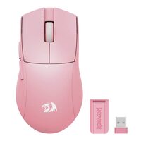 Mouse gaming wireless bluetooth si cu fir Redragon K1ng Lite 1K roz