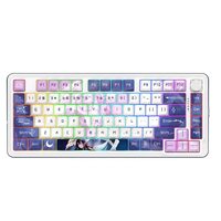 Tastatura gaming mecanica Bluetooth cu si fara fir Redragon Cyrus Pro Anime alba iluminare RGB
