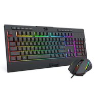 Kit tastatura si mouse Redragon S151 Gaming Essentials negru iluminare RGB