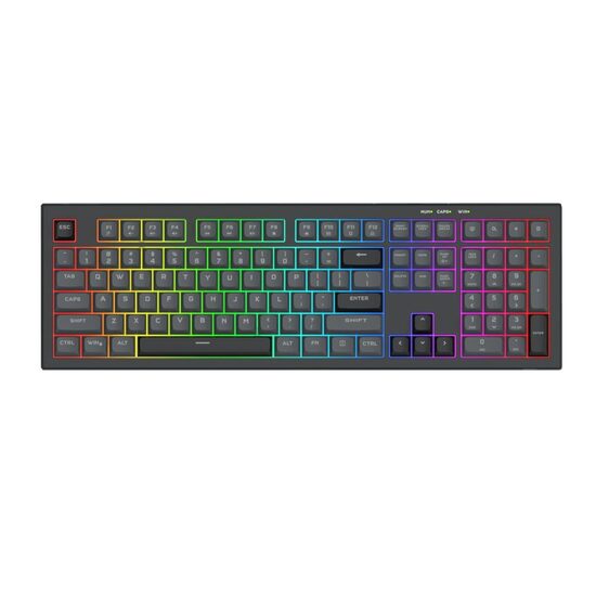 Tastatura gaming Redragon Crux neagra iluminare RGB