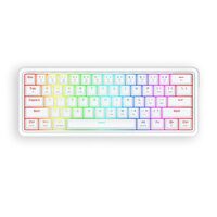 Tastatura Bluetooth si cu fir gaming mecanica Redragon Draconic V2 Pro alba iluminare RGB
