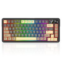 Tastatura gaming mecanica Bluetooth cu si fara fir Redragon Thorium QMK VIA cu display neagra iluminare RGB